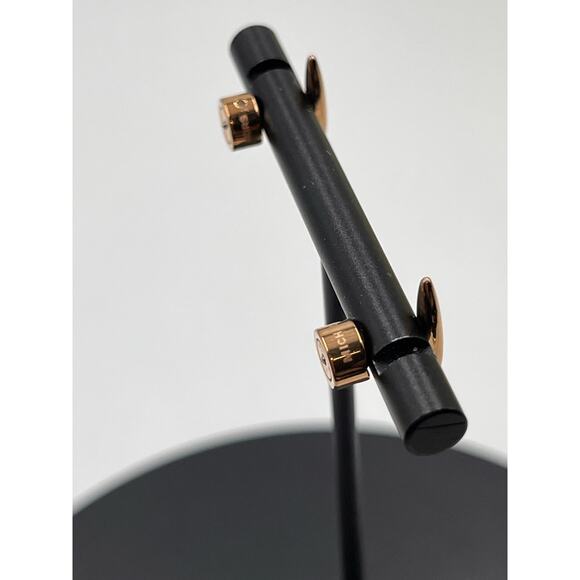 Michael Kors Rose Gold Mini Stud Earrings Designer Bags Spear Shape - Picture 6 of 13